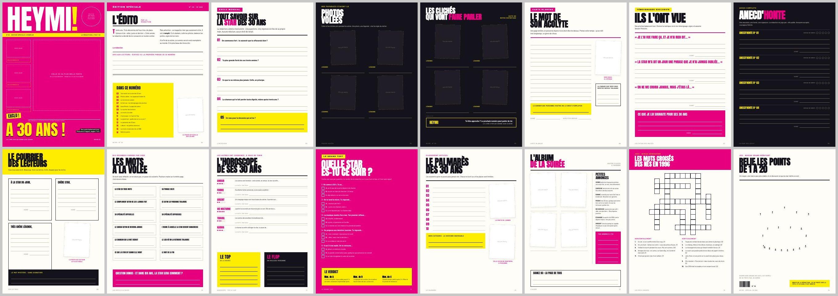 Les 16 pages du Heymi! N°30, de la couverture à Relie les points